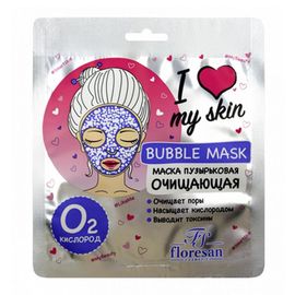 Пузырьковая маска FLORESAN I love my skin, очищающая, 36 гр