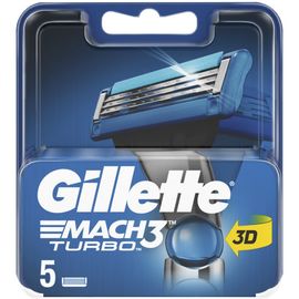Запаска для бритвы GILLETTE Mach3 Turbo 3D, 5 шт