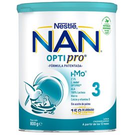 Lapte praf NAN 3 Optipro, pentru bebelusii 12-18 luni, 800 g