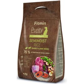 Корм для собак FITMIN dog Purity Rise Semimoist Rabit & Lamb, кролик и ягненок, полу сухой, 4 кг