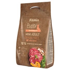 Корм для собак FITMIN dog Purity GF Adult Mini Beef, говядина, сухой, 4 кг