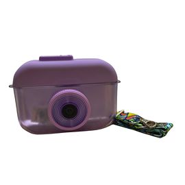 Бутылка-сумка, лиловый фотоаппарат, 320/400 мл