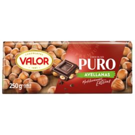 Шоколад VALOR темный, с фундуком, 250 гр