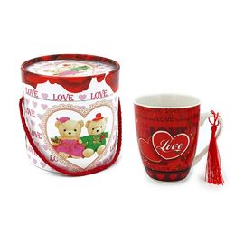 Cana "Love" cu o pensula, in tub cadou
