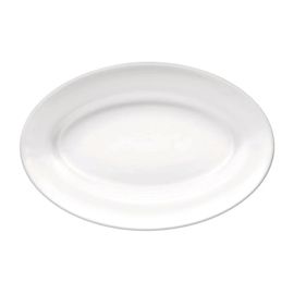 Platou oval BORMIOLI ROCCO Toledo, alb, opalglass, 36X27.5 cm