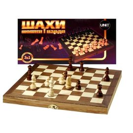 Игра 3in1 шахматы, шашки, нарды