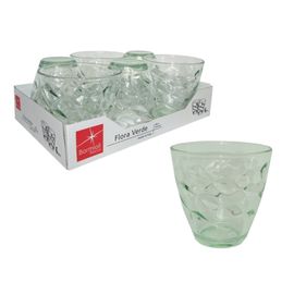 Набор стаканов для воды BORMIOLI ROCCO Flora Acqua, зеленые, 6 шт