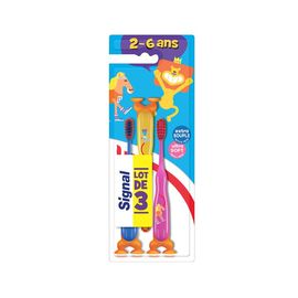 Набор зубных щеток SIGNAL Для детей 2-6 лет, 3 шт