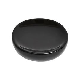 Sapuniera ovala TENDANCE Dolomite negru, ceramic, 12.5X9.5 cm