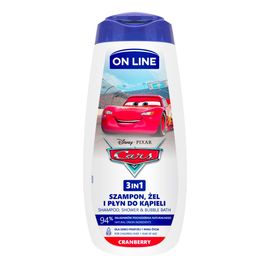 Sampon-gel 3in1 ON LINE Disney Cars, 400 ml