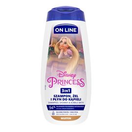 Sampon-gel 3in1 ON LINE Disney Princess, 400 ml
