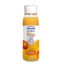 Гель для душа ON LINE Fruity shot, с ароматом mango, 400 мл