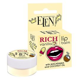 Balsam de buze ELEN cosmetics Rich Vanilla, 9 g
