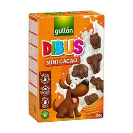 Печенье Gullon Dibus Hookies Mini Cacao, без лактозы, 250г