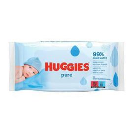 Детские влажные салфетки HUGGIES Pure, 56 шт