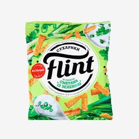 Pesmeti Flint cu gust de smintina si verdeata 100g