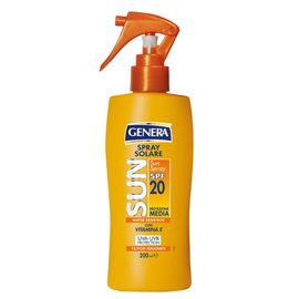 Spray cu protectie solara pentru fata si corp GENERA Sun SPF20, 200ml