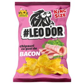 Chipsuri LEOD'OR, cu gust de bacon, 130 g