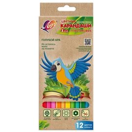 Creioane color ЛУЧ ZOO Plastic-Hexagon, 29С, 12 culori
