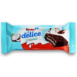 Пирожное KINDER Delice Cocos, какао с молочной начинкой, 37 гр