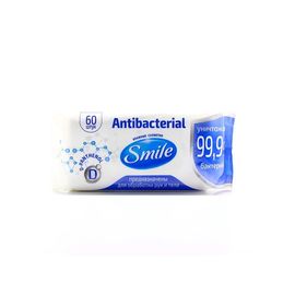 Влажные салфетки SMILE Антибактериальные с Д-пантенолом 60 шт
