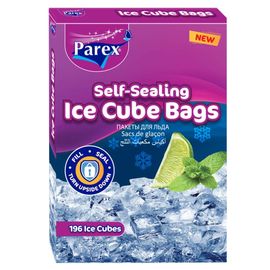 Пакеты для льда PAREX, самозакрывающиеся, 196 ячеек