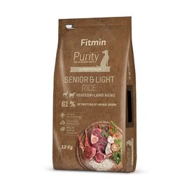 Mancare pentru caini FITMIN Dog Purity Rice Senior&Light Venison&Lamb, 12 kg