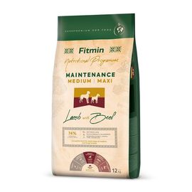 Mancare pentru caini FITMIN Dog medium maxi maintenance lamb&beef, 12 kg