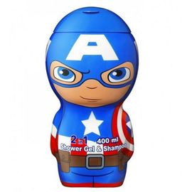 Гель для душа детский AIR-VAL Captain America, 2 в 1, 400 мл