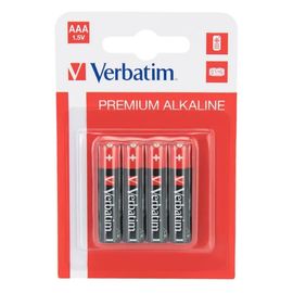 Baterie VERBATIM, Blister pack, alcalina, AAA, 4 buc