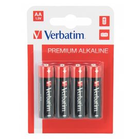 Батарейки VERBATIM Blister pack, щелочные, AA, 4 шт