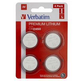 Baterie VERBATIM, Blister pack, litiu, CR2450, 3V, 4 buc