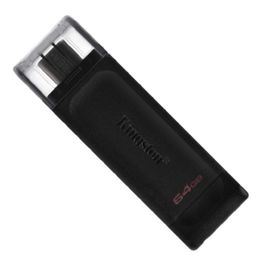 Накопитель KINGSTON DataTraveler 70, черный, USB-С3.2, 64GB