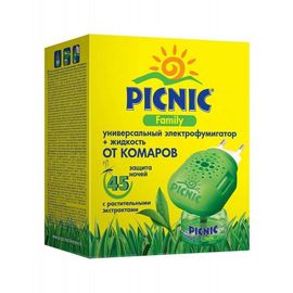 Electro-fumigator PICNIC Family + lichid, 30 ml