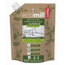 Чистящее средство для ванной комнаты ECOMILL, зеленый чай, Д-пак, 1 л