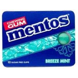 Guma de mestecat MENTOS Slim Gum Breeze Mint, 17,5g