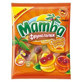 Marmelada MAMBA cu umplutura de suc din fructe, 70 g