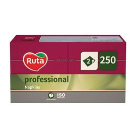 Салфетки RUTA Professional, 2-слойные, бордо, 250 шт