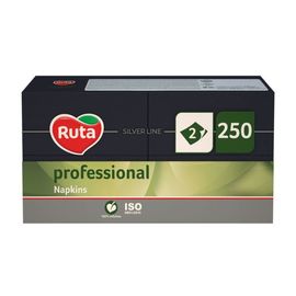 Салфетки RUTA Professional, 2-слойные, 1/8, чёрные, 250 шт