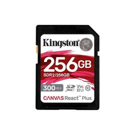 Карта памяти KINGSTON Canvas React Plus, Ultimate 256GB SD UHS-II U3 (V90)