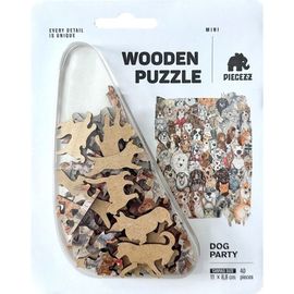 Joc de logica PIECEZZ PUZZLE Mini Dog Party, 40 piese