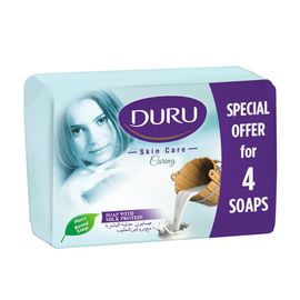 Туалетное мыло DURU skin care, milk, EcoPack 4x65г