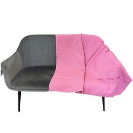 Cuvertura BUMBACEL, mahra, roz pal, 200x220 cm