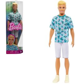 Кукла BARBIE Кен, Модник со светлыми волосами и футболкой с кактусами