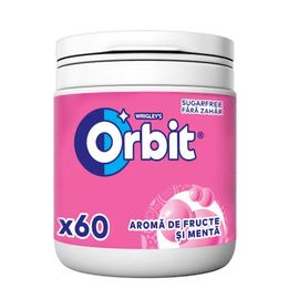 Жевательная резинка ORBIT Bubblemint bottle, 84г, 60 шт