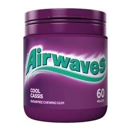 Жевательная резинка AIRWAVES Cassis Bottle, 60шт