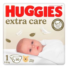 Scutece pentru copii HUGGIES №1 EXTRA CARE Jumbo 3-5 kg 50 buc
