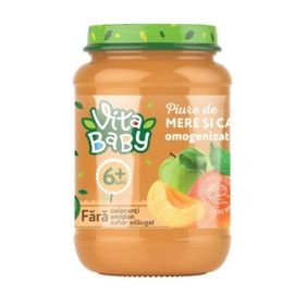 Пюре VITA Baby, яблоко-абрикос, без сахара, 6+месяцев, 180г