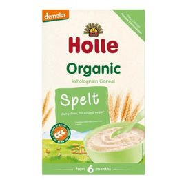 Terci HOLLE Organic, de griu spelt, fara lapte, 6 luni+, 250g