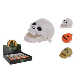Jucarie saritoare Halloween, Craniu, 7x5cm, plastic